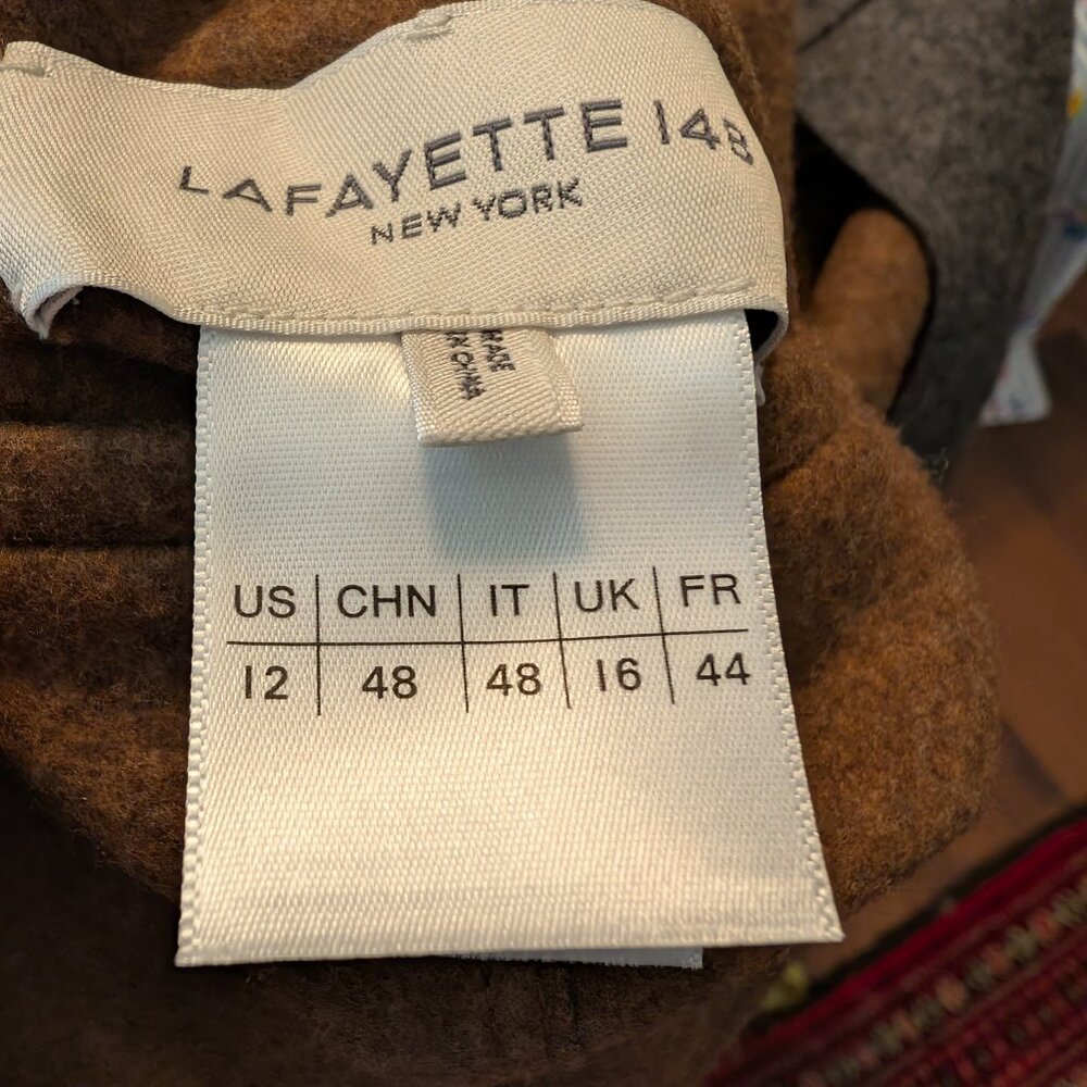 Lafayette 148 Rozella Reversible Blazer Wool Cashmere Loro Piana Fabric 12 - Picture 7 of 7
